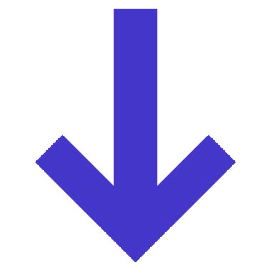 Düz vektör simgesi aşağı ok