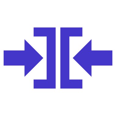 Basın yatay yöndeki düz vektör simgesi