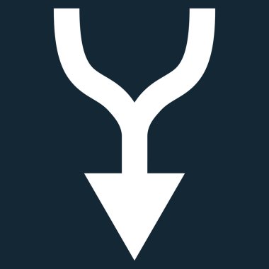 Düz vektör simgesi aşağı ok birleştirmek