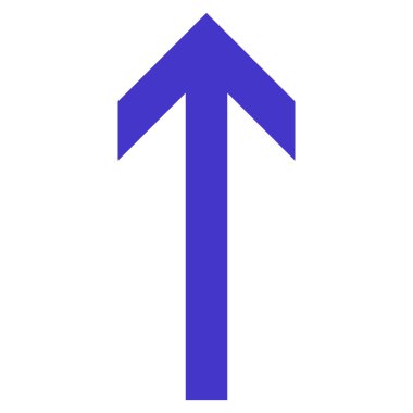 Düz vektör simge yukarı ok