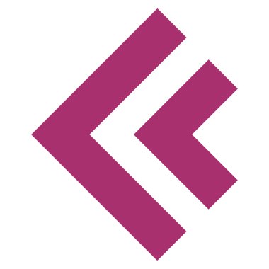 Shift Sol düz vektör simgesi