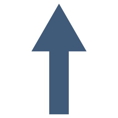 Düz vektör simge yukarı ok