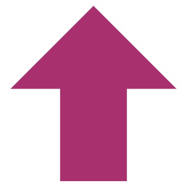 Düz vektör simge yukarı ok