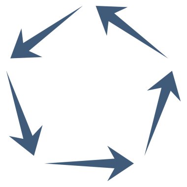 Dolaşım düz vektör simgesi