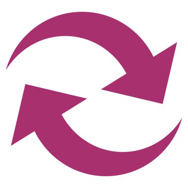 Oklar düz vektör simge Yenile