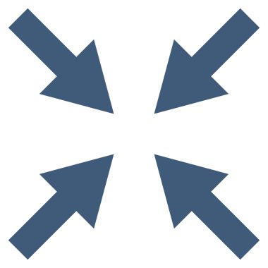 Oklar düz vektör simge sıkıştırmak