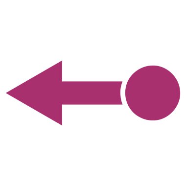 Sol düz vektör simge çekin