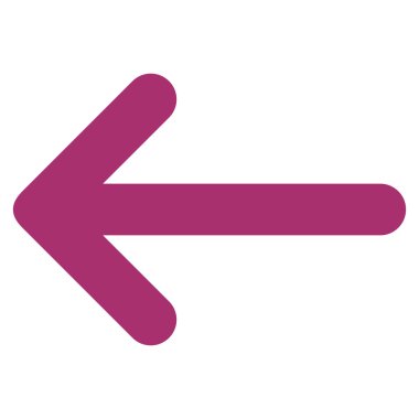 Ok sol düz vektör simgesi