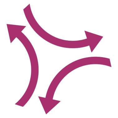 Vektör simge Exchange oklar düz