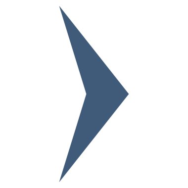 Ok ucu sağ düz vektör simgesi