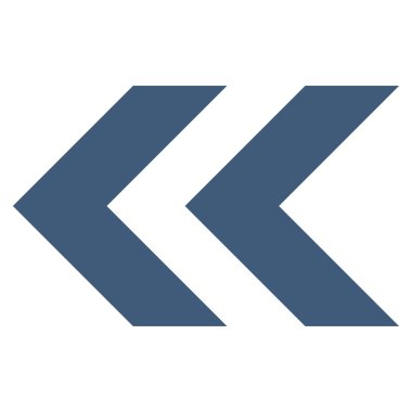 Shift Sol düz vektör simgesi