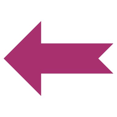 Ok sol düz vektör simgesi