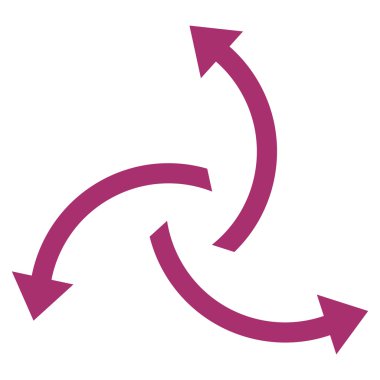 Santrifüj oklar düz vektör simgesi