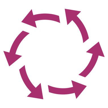 Santrifüj oklar düz vektör simgesi