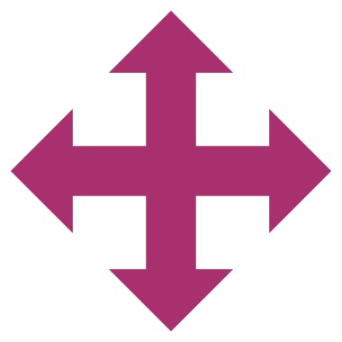 Oklar düz vektör simgesini genişletin