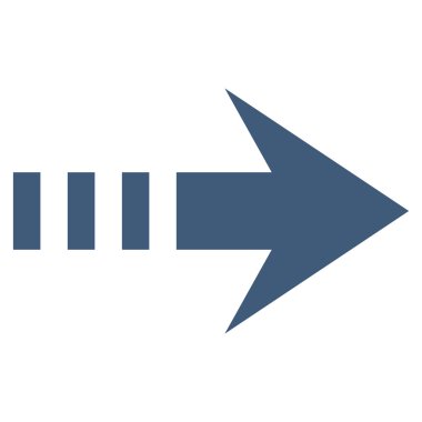 Sağ göndermek düz vektör simgesi