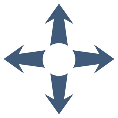 Oklar düz vektör simgesini genişletin