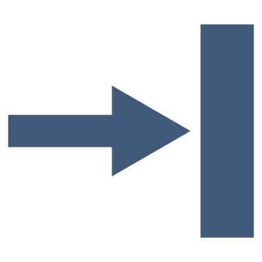 Doğru düz taşımak vektör simgesi