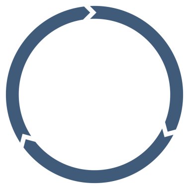 Döndürme düz vektör simgesi