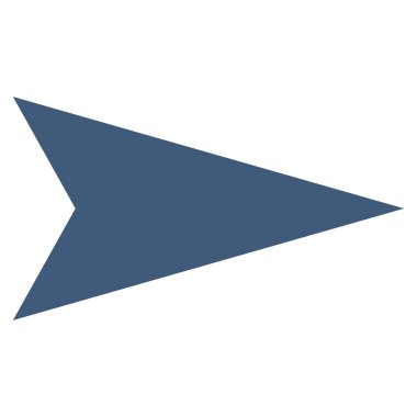 Ok ucu sağ düz vektör simgesi