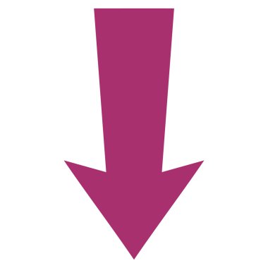 Düz vektör simgesi aşağı ok