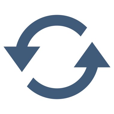 Oklar düz vektör simge Yenile