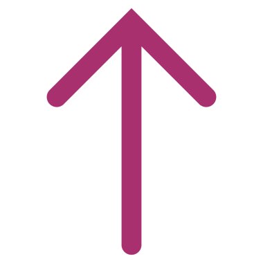 Düz vektör simge yukarı ok