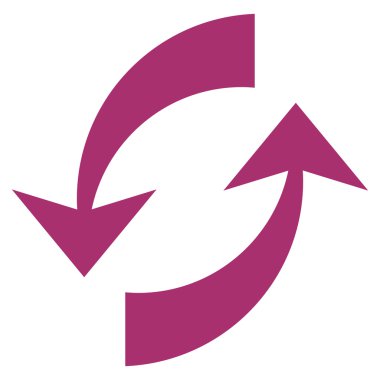 Vektör simge Exchange oklar düz