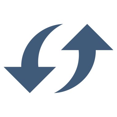 Vektör simge Exchange oklar düz