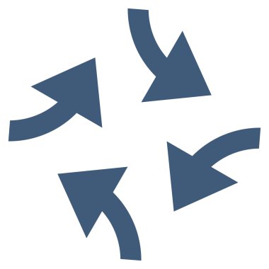 Oklar düz vektör simge girdap