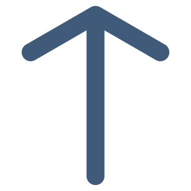 Düz vektör simge yukarı ok