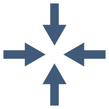 Oklar düz vektör simge sıkıştırmak