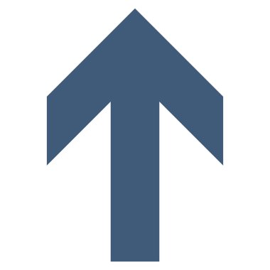 Düz vektör simge yukarı ok