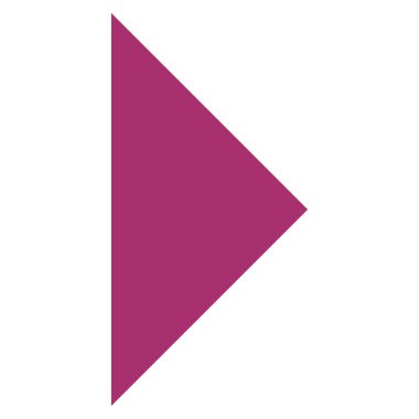 Ok ucu sağ düz vektör simgesi