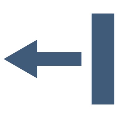 Sol düz vektör simge çekin