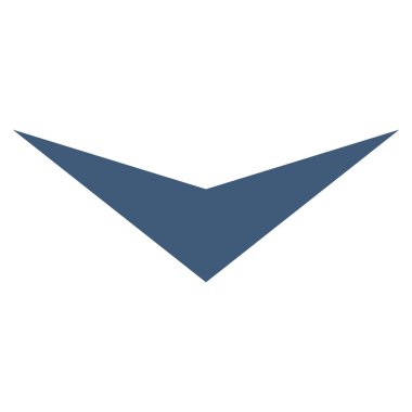 Düz vektör simgesi aşağı ok ucu