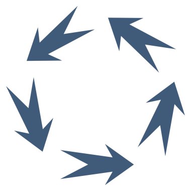 Döndürme düz vektör simgesi