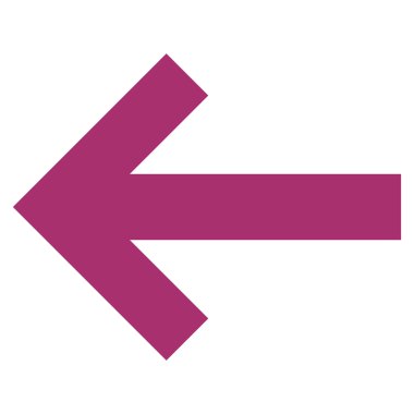 Ok sol düz vektör simgesi