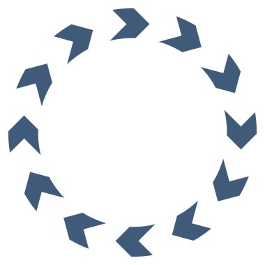 Dolaşım düz vektör simgesi