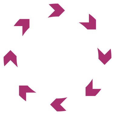 Dolaşım düz vektör simgesi