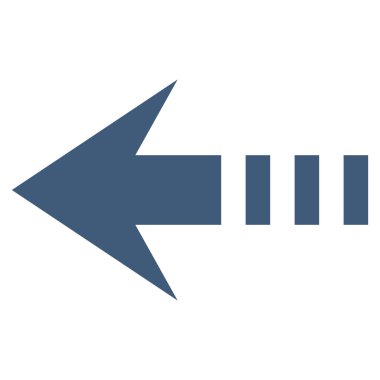 Sol düz vektör simge göndermek