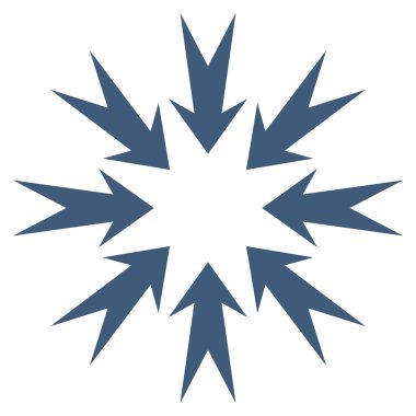 Basınç oklar düz vektör simgesi