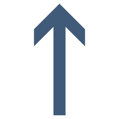 Düz vektör simge yukarı ok