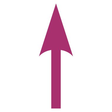 Düz vektör simge yukarı ok keskin