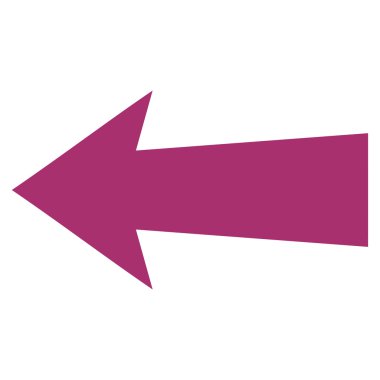 Ok sol düz vektör simgesi