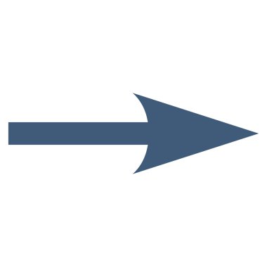 Ok keskin değil düz vektör simgesi