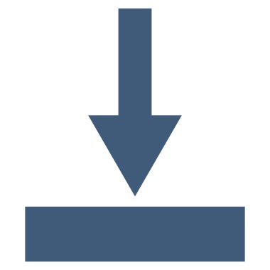 Alt düz vektör simgesi hareket