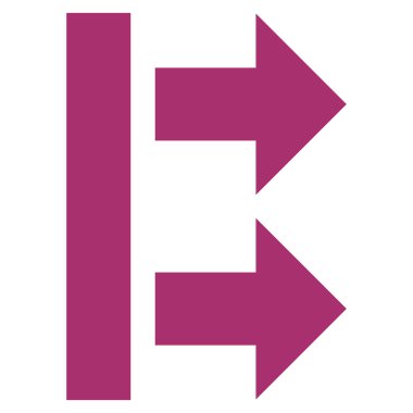 Sağ getirmek düz vektör simgesi