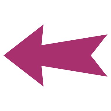 Ok sol düz vektör simgesi