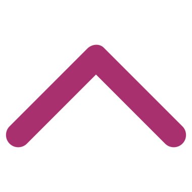 Yön yukarı düz vektör simgesi